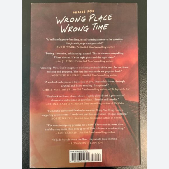 4/ $30: Paperback Novel, "Wrong Place, Wrong Time," by Gillian McAllister - Picture 3 of 7
